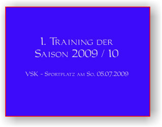 VSK Training 1. Herren